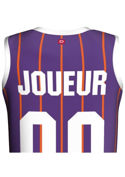 Maillot_domicile_dos_femme_zoom Maillot domicile femme du Montpellier Basketball zoomé vu de dos