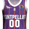 Maillot_domicile_face_femme_zoom Maillot domicile femme du Montpellier Basketball zoomé vu de face