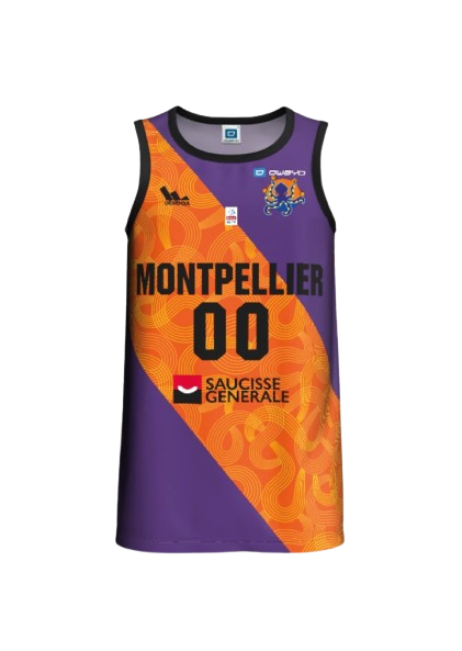 Maillot extérieur du Montpellier Basketball