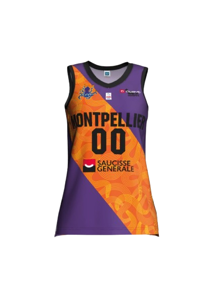 Maillot extérieur femme du Montpellier Basketball
