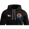 Hoodie noir du Montpellier Basketball zoomé vu de face