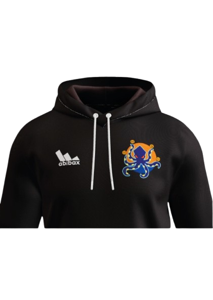 Hoodie noir du Montpellier Basketball zoomé vu de face