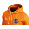 Hoodie_orange_face_zoom Hoodie orange du Montpellier Basketball zoomé vu de côté
