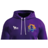 Hoodie violet du Montpellier Basketball zoomé vu de face
