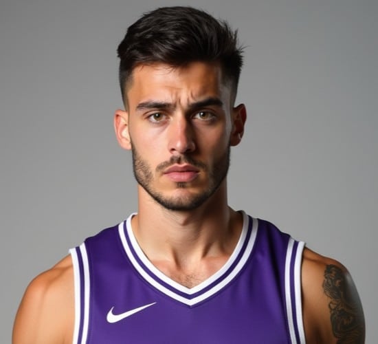 Portrait de Kévin Dubois, joueur du Montpellier Basketball, saison 2024-2025