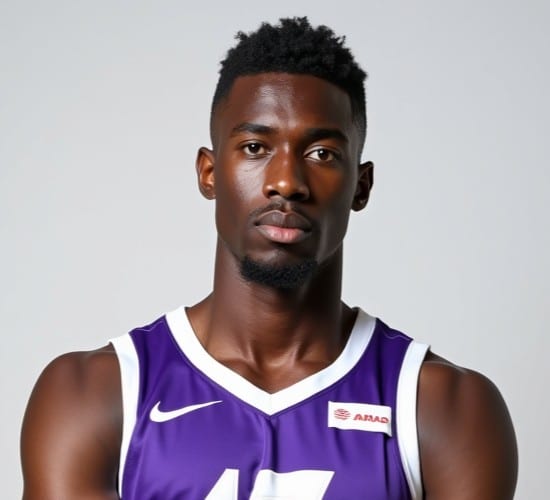 Portrait de Moussa Traoré, joueur du Montpellier Basketball, saison 2024-2025