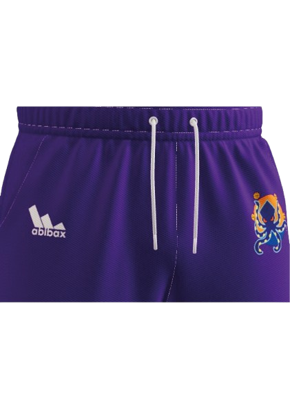 Survêtement violet Montpellier Basketball zoom de face